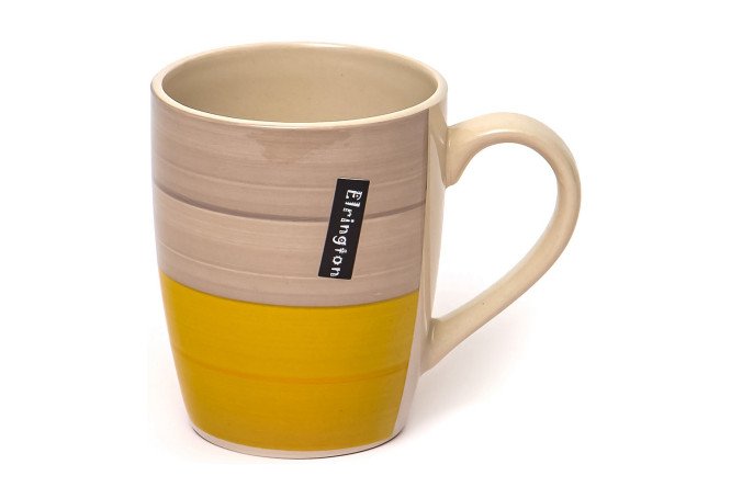 Изображение товара Кружка Elrington Сиеста 360 мл керамическая в бежевом и желтом цвете