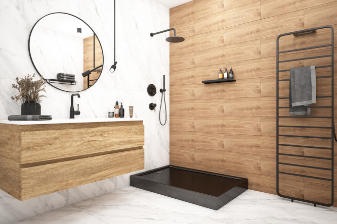 Поддон универсальный MELODIA DELLA VITA Square MTYSQ12080Bk 120х13х80 см