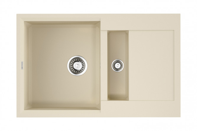 Изображение товара Мойка врезная с крылом OMOIKIRI Sakaime 78-2-BE ваниль 78х50х22 см