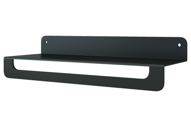 Изображение товара Полка с нижним бортом П27110 настенная 35x12x8.5 см металл черный муар