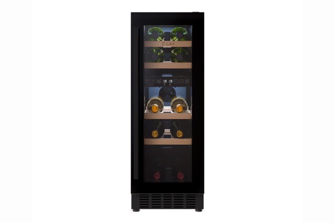 Винный шкаф LEX LWD3017BL dual zone, чёрный цвет чёрный
