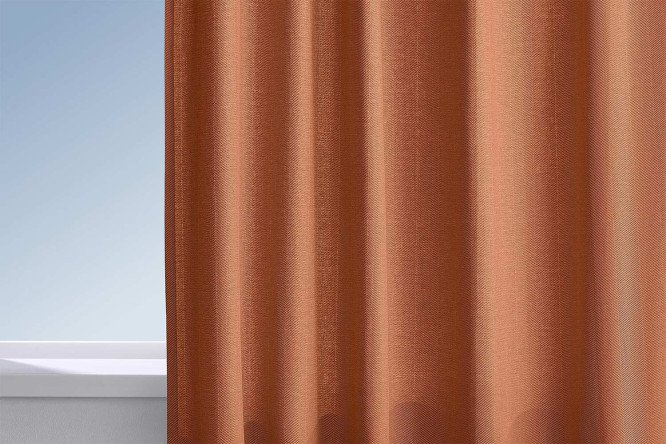 Изображение товара Штора HOFF Акварель 145х300 см в терракотовом цвете