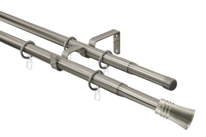 Изображение товара Карниз-телескоп двойной ARTTEX 246 587 раздвижной 160-300 см металлический