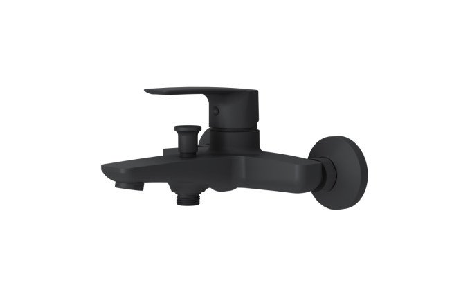 Изображение товара Смеситель для ванны и душа AM.PM Gem F90A10022 черный латунь 17,9 см