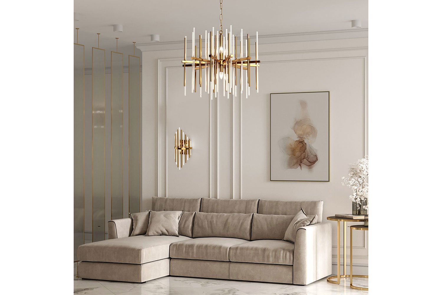 Светильник подвесной BOGATE'S Allure 12 кв.м., 60х45х60 см, E14
