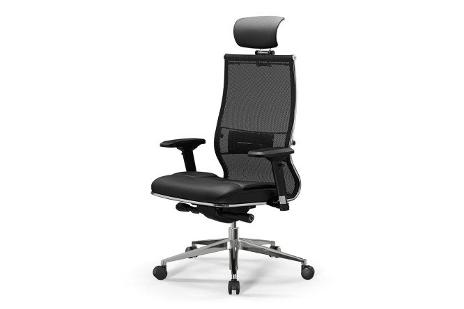 Изображение товара Офисное кресло МЕТТА Samurai SL-3 с механизмом качания и сетчатой обивкой