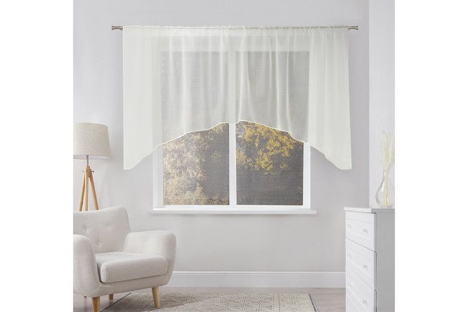 Изображение товара Тюль-арка для кухни MITTE Fawn 300x160 см, цвет экрю, универсальная лента