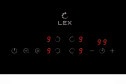 Электрическая панель LEX EVH 6040B bl, чёрный 60 см