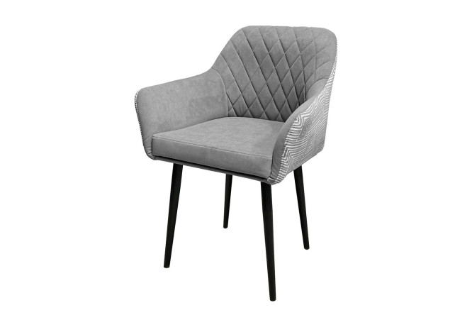 Изображение товара Стул Chester с подлокотниками 63х86х58 см велюр металлом