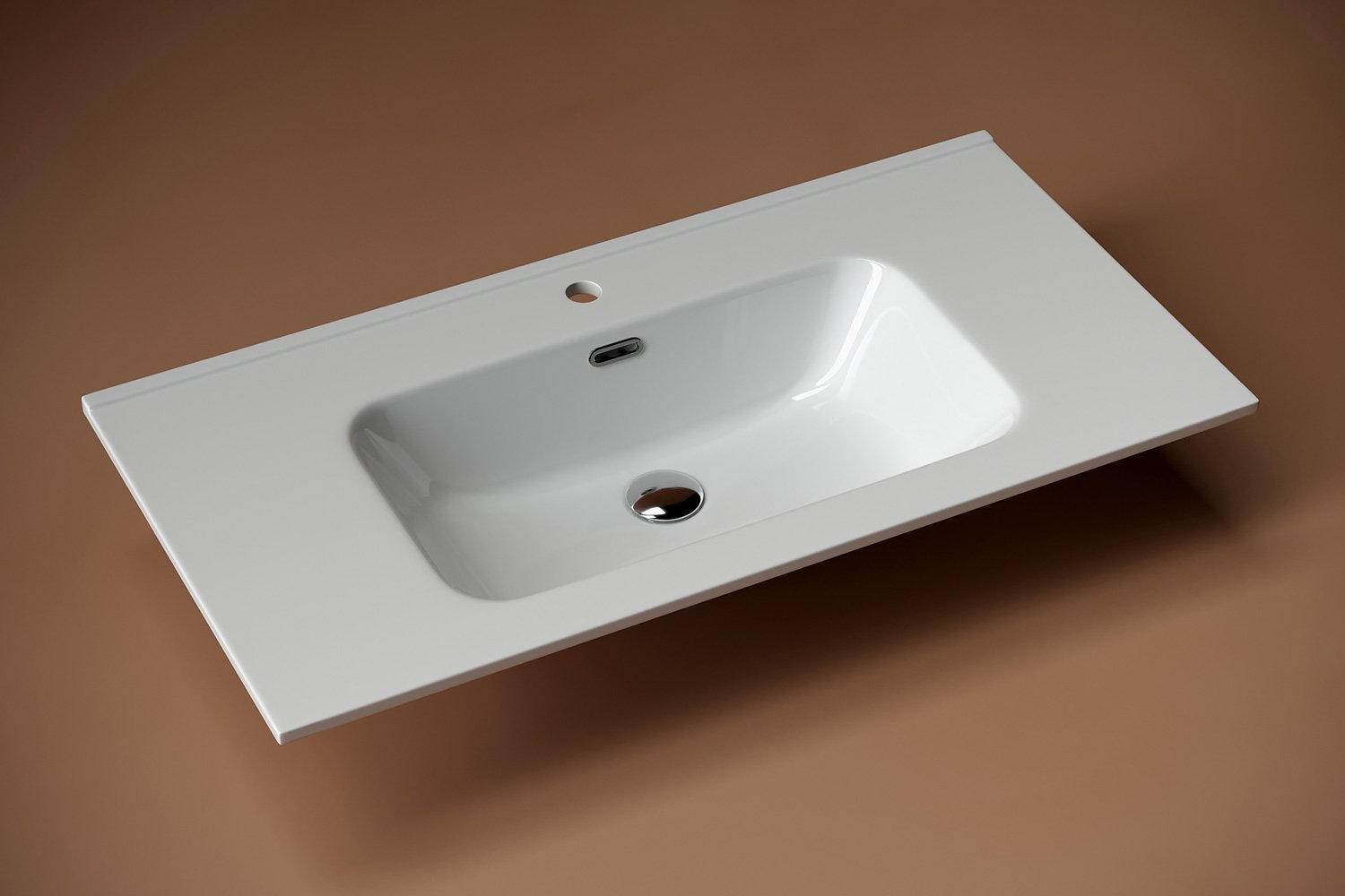 Умывальник накладной CERAMICANOVA Element CN7002 91х18х46.5 см