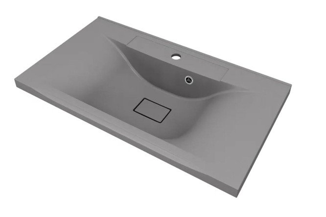 Изображение товара Раковина полувстраиваемая Elen Quartz 297000021 Полувстраиваемая, 80х15.8х45 см