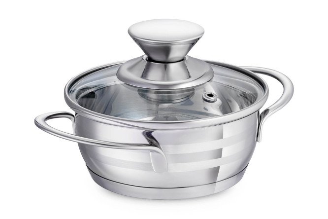 Изображение товара Кастрюля с крышкой REGENT Inox Bimbo Vitro 0.6 л