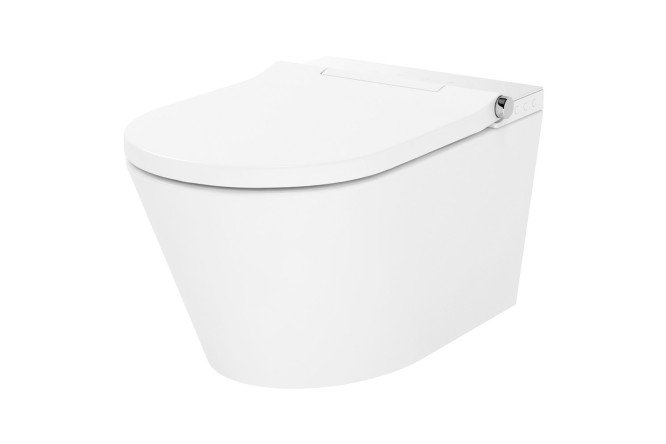 Изображение товара Подвесной унитаз Smart V-Clean безободковый с горизонтальным выпуском из фарфора