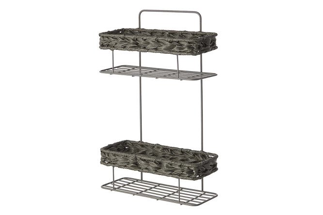 Изображение товара Двухъярусная полка BERKRAFT Scandy 28x45x12 см на клеящей ленте