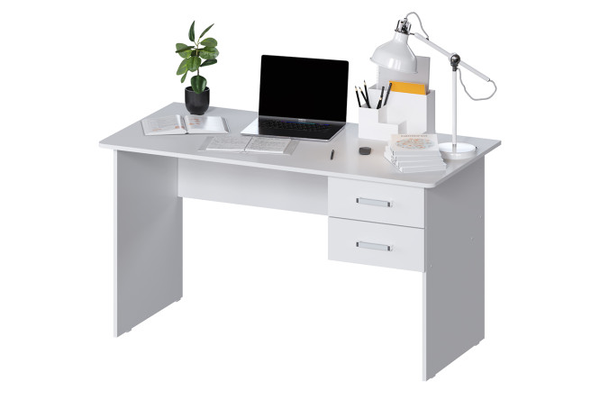Изображение товара Письменный стол СП-3, 140х75,5х68 см, белый, прочный и стильный