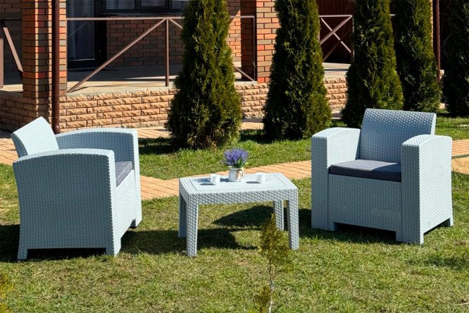 Изображение товара Комплект мебели Lana Lux XS светло-серого цвета для современного интерьера