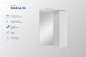Зеркальный шкаф однодверный Sanstar Bianco 60 П 151.1-2.5.1. 60.8х74х17.1 см