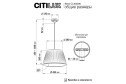 Люстра CITILUX Вена 5 кв.м., 42х35х42 см, E27