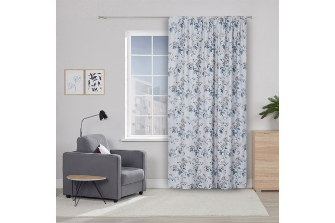 Изображение товара Штора MICASA Dolce 180х275 см, 1 шт., цвет бежевый, зелёный