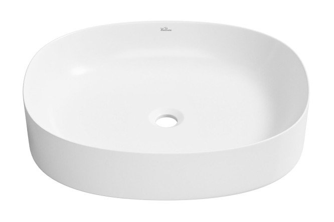 Изображение товара Раковина накладная Belle spa 2.0 55х12,5х45 см из фарфора