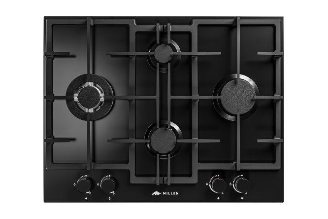 Изображение товара Газовая панель MILLEN MGHD 6501 BB 67 см 4 зоны нагрева эмаль