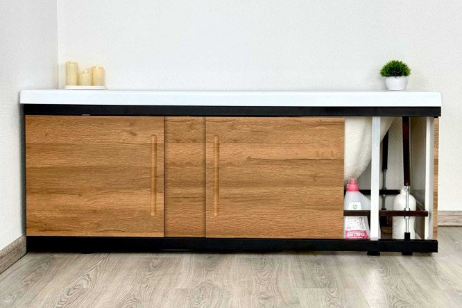 Экран под ванну Alt Black 1,5 ALV1201002 147х53.5 см