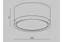Светильник потолочный MAYTONI Ceiling & Wall Hoop 8.5x5x8.5 см, GX53