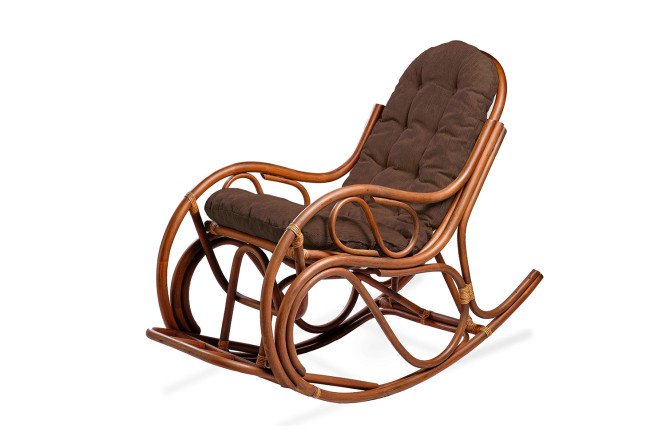 Изображение товара Кресло-качалка 05/05 -а-к 55х90х125 см миндаль матовый коричневый