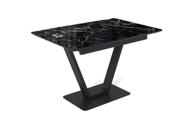 Изображение товара Обеденный раскладной стол Луи 120х77х80 см из МДФ и стекла