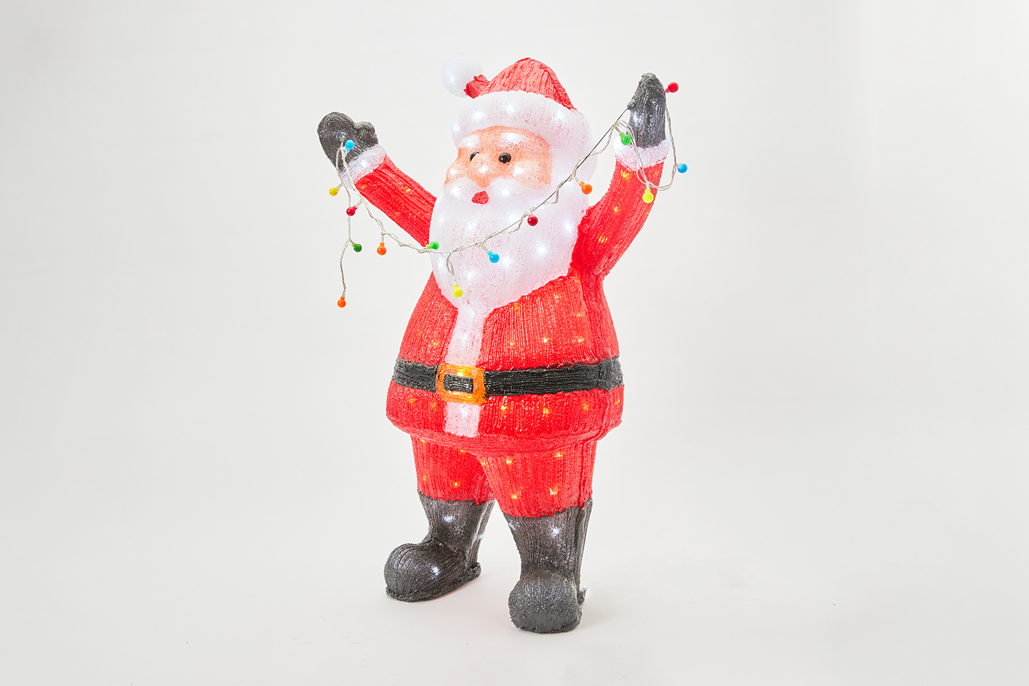 Декоративный светильник Санта с гирляндой