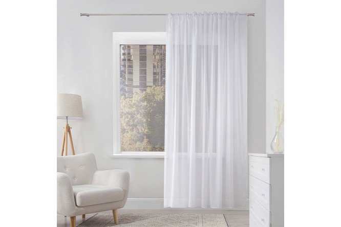 Изображение товара Тюль Aysu 300х280 см белый одноштучный для окон