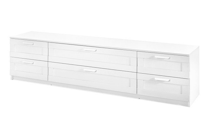 Изображение товара Тумба под ТВ Скаген белая современная мебель для гостиной