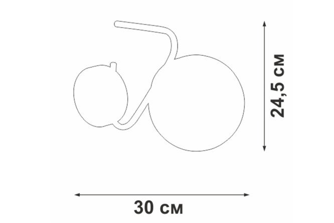 Светильник настенный VITALUCE V4715-1/1A 3 кв.м, E14