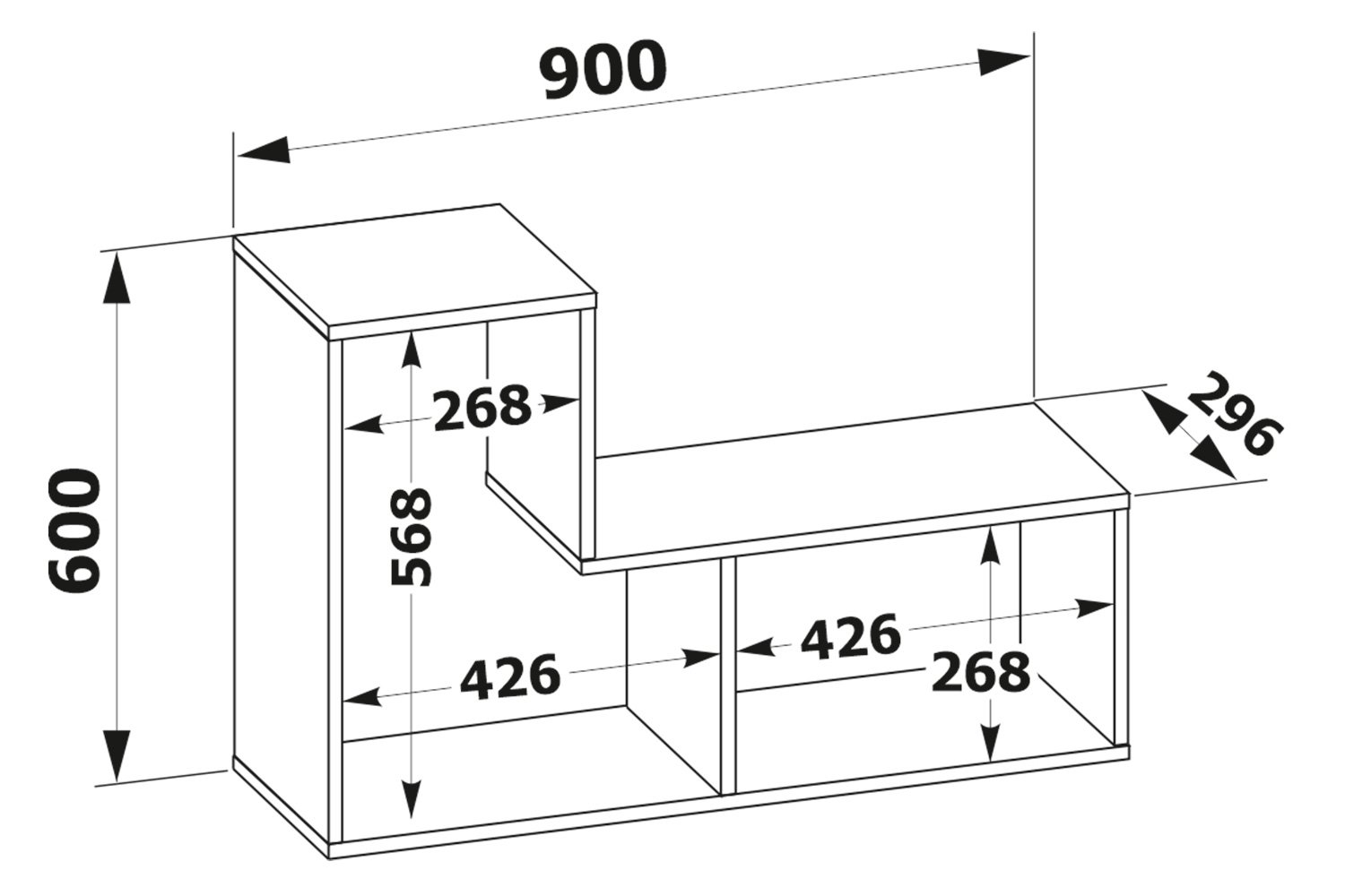 фото Полка книжная пк-9 hoff