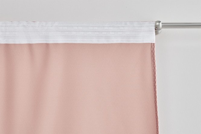 Штора ESTUDI BLANCO Zara 180х280 см, 1 шт., цвет серо-лиловый