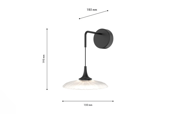 Светильник настенный FAVOURITE Wilet 1 кв.м, LED