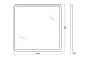 Зеркало с подсветкой BELBAGNO SPC-MAR-800-800-LED-TCH 80х80 см