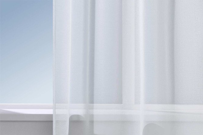 Изображение товара Тюль HOFF Рельеф 145х300 см, 1 шт., цвет серо-голубой