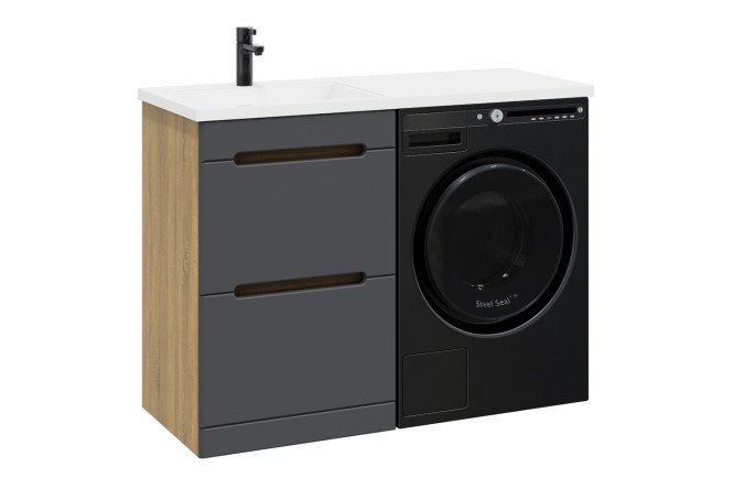 Изображение товара Тумба напольная Sanstar Darko 430.1-1.4.1 47,4 см МДФ дуб Вотан графит софт