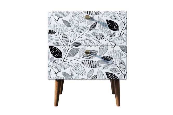 Изображение товара Прикроватная тумба с 2 ящиками Berber 40х50х35 см ЛДСП дизайн Print_09