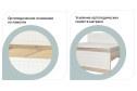 Кровать Оливия цвет дуб Сонома, белое дерево 160х200 см