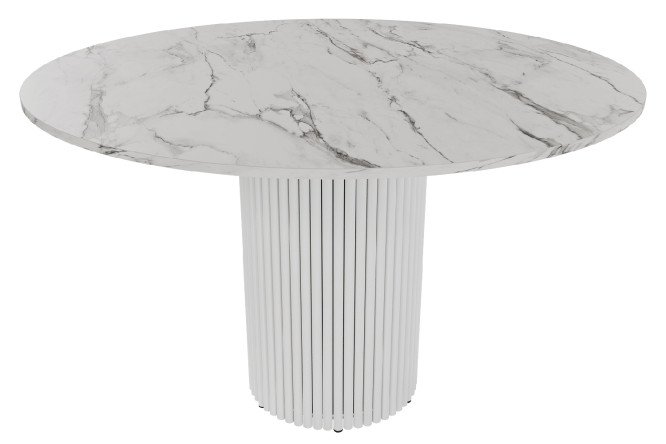 Изображение товара Стол GENGLASS Trubis wood с трубчатым подстольем 120х75х120 см