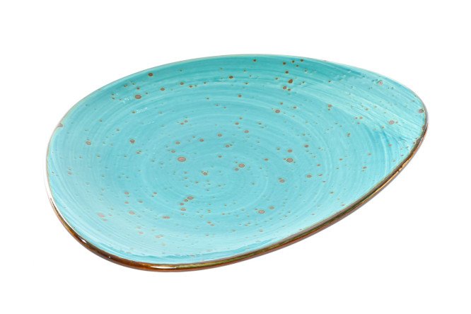Изображение товара Тарелка мелкая Хорека Бирюза Фарфор