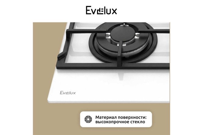 Газовая варочная панель EVELUX HEG 670 WG 60 см