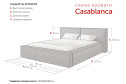 Каркас кровати SOLANA Casablanca 180х200 см