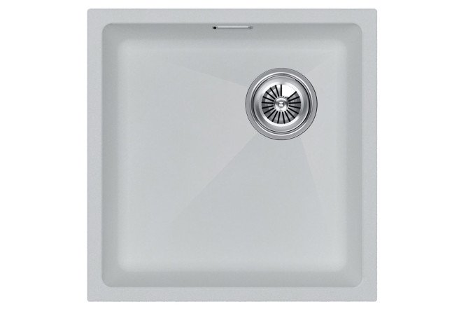 Изображение товара Мойка врезная PAULMARK Lumi 45UNI-SKEW IT-GRANIT LU45SK-WH 45.5х44х21 см