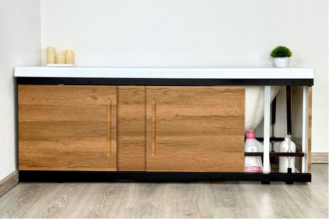 Экран под ванну Alt Black 1,7 ALV1203002 167х53.5 см