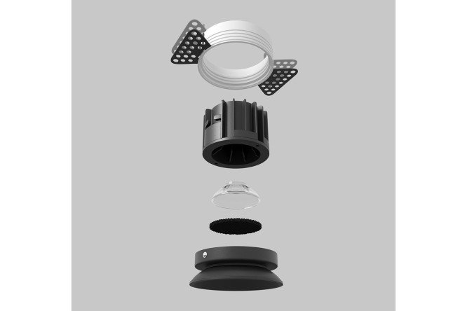 Светильник встраиваемый MAYTONI Downlight Round 8x6x8 см, LED