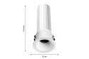 Светильник врезной FAVOURITE Headset 3.9x10x3.9 см, LED