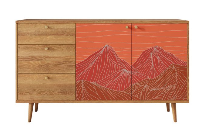 Изображение товара Комод с 2 дверками и ящиками Berber